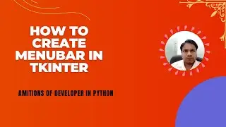 Menu Bar in Tkinter | Complete Python GUI Project Step-by-Step (Hindi)