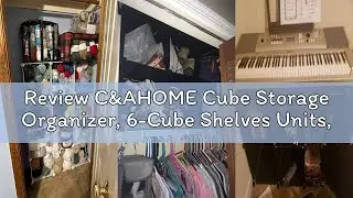 Review C&AHOME Cube Storage Organizer, 6-Cube Shelves Units, Closet Cabinet, DIY Plastic Modular Boo