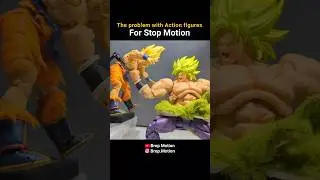 The problem with action figures for stop motion #dragonball #animation