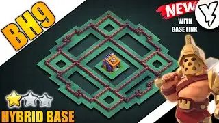 [NEW] MOST INSANE BH9 BASE TESTED ✔✔ | BEST BUILDER HALL LEVEL 9 (BH9) HYBRID/TROPHY BASE 2020 - COC
