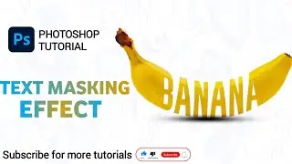 Photshop Masking Effect. #PhotoshopTutorial #PhotoshopEffects #PhotoshopTextEffect