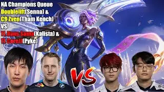 NA Champions Queue - Doublelift(Senna) & C9 Zven(TK) VS TL Hans Sama(Kalista) & TL CoreJJ(Pyke)
