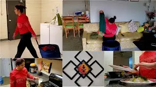 Productive and Simple Routine As A Indian Housewife 🤗 In USA| Quick DIY wall decor|11am To 9pm vlog