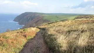 Hunters Inn Heddon Valley Coast Walk Scenery - North Devon Walks - Tour England Walking Holidays UK