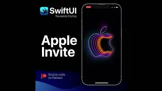Apple March 8th event invite - built in swiftUI | shapes - inner shadows - glow effects