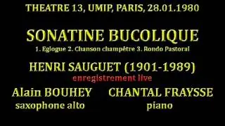 SONATINE BUCOLIQUE Henri SAUGUET Alain BOUHEY Chantal FRAYSSE