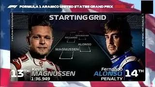 F1 2022 Austin Starting Grid
