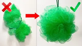 Сетка для ванны - Губка для душа - Как восстановить сетку для ванны / Как сэкономить деньги