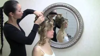 Bridal hair video - romantic updo
