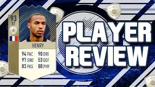FIFA 18 - 93 RATED THIERRY HENRY!!! PLAYER REVIEW!!! FIFA 18 ULTIMATE TEAM PLAYER REVIEW!!!