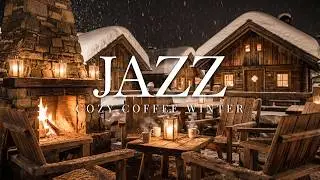 Cozy Winter Jazz Ambience 🔥 Warm Fireplace & Soft Jazz for Stress Relief
