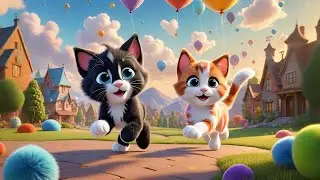 Three Sleepy Cats Snooze and Purr | Cozy Cat Song for Kids | Nursery Rhymes and Baby Songs