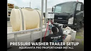 How To Setup A Pressure Washer Trailer  | AquaVanta Pro Proportioner Install