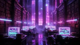 Midnight Archive: Synthwave Cruise Through Forgotten Knowledge | Retro Chill Vibes