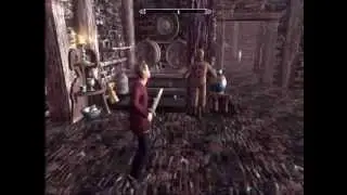 A warrior in training Skyrim Hearthfire DLC PS3