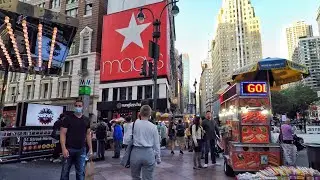 ⁴ᴷ⁶⁰ Walking Broadway New York City via 34th Street Macy's Herald Square NYC (September 13, 2020)