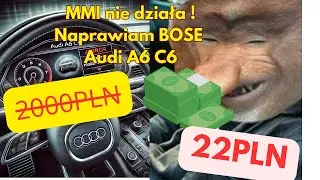 Audi A6 C6 Jak Naprawić MMI BOSE  4F0035223F Pomysł 2025r Motofuzja Naprawia #1