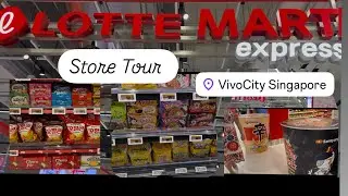 Lotte Mart Express Singapore Store Tour | Lotte Mart Express at Fairprice Xtra Vivo city | Korean