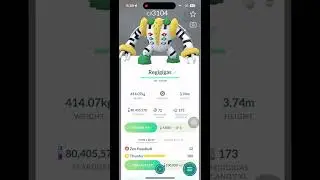 Pokemon GO Perfect Regigigas Hundo 100% from raid!