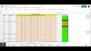continuous assessment using Sheets