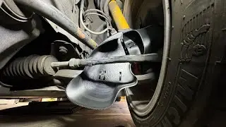E46 M3 brake scoop duct test fit
