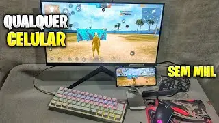 COMO TRANSMITIR A TELA DE QUALQUER CELULAR NO MONITOR VGA SEM MHL E JOGAR NO MOBILADOR 🔥😱