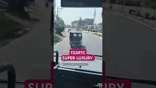 Cabin ride in TGSRTC Super Luxury bus. TSRTC TGSRTC Super luxury bus