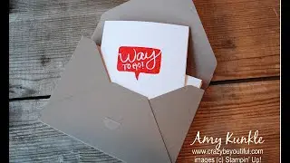 Note Card Box with Envelope Punch Board