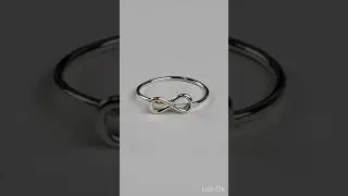 Infinity sign ring made from 18g @beadalon German Style wire. #wirerings #ringmaking #wirejewelry
