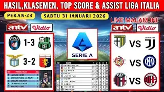 Hasil Liga Italia Pekan Ke 23 ~ PISA VS SASSUOLO ~ LAZIO VS GENOA ~ Serie-A 2025/2026