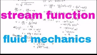 steam function in fluid mechanics   problem no =1
