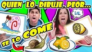 QUIEN LO DIBUJE PEOR SE LO COME !!! Desafío a QUIEN PEOR LO DIBUJE SE LO COME CHALLENGE