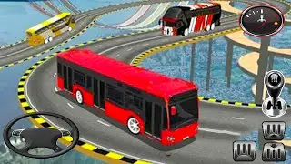 Real Mega Ramp Bus Stunt : Fearless Bus Driver - Android GamePlay - Bus Games Android