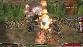 China Nuke - Command & Conquer Generals Zero Hour - 1 против 7, сложный геймплей