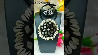 mirror work jwellery #choker #necklace #navratri2025