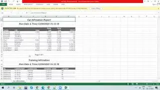 WebFOCUS - Compound Report in excel