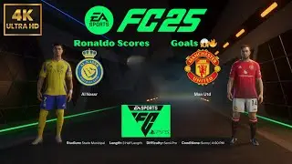 Ronaldo Scores 5️⃣ Goals 😱🔥 Al Nassr 🆚 Manchester United | Epic FIFA 25 Gameplay ⚽👑