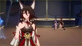 Tingyun being captivated as Yukong and Fugue watches on for 1min [Honkai: Star Rail / 崩壊スターレイル]
