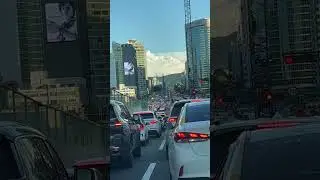 Rush hour traffic in Seoul
