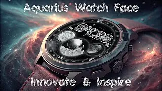 ♒ Aquarius Air Watch Face | Innovation & Vision for Wear OS