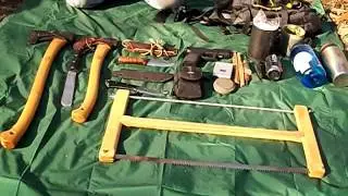 My gear list for day hike with CapnBart1