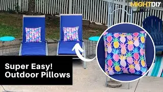 How to Sew Outdoor Pillows - Easy DIY!