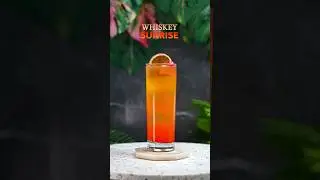 Whiskey Sunrise 🥃🌅 #whiskey #cocktails #bar #bartender #cocktail