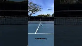 Bottle Flip Serve Challenge #teamgenesis #genesistennis #tennischallenge #tennisfun