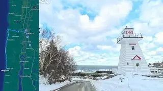 Relaxing Winter Drive | Bridgetown to Parker&rsquo;s Cove | Nova Scotia #canada #explore #adventure 
