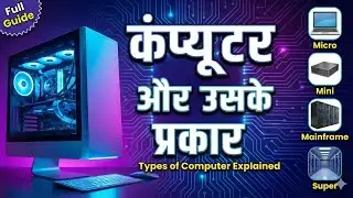 Basics of Computer: Computer ke Prakar (Types) | Hindi Me Full Course Class 1 Detailed Guide