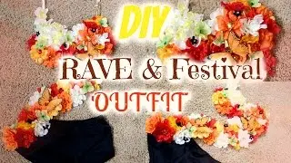 DIY Summer Rave Bra Outfit | EDC Idea