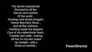 Cold nightmare vision , courtesy of my melancholic heart - Atandra Marik