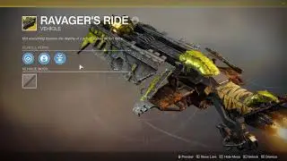 Destiny 2 New Exotic sparrow, Новый Экзотический Sparrow