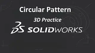 3D Circular Pattern in SolidWorks | Fast Modeling with Circle, Polygon & Extrude Tools #solidworks